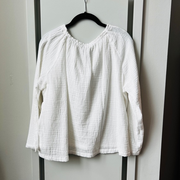 JOHNNY WAS Calme’ Top * 100% Cotton * White * Size Large * - Picture 2 of 6